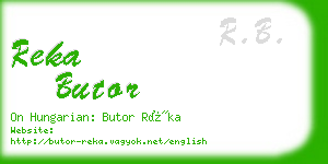 reka butor business card